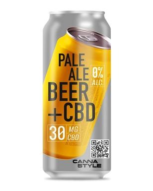 Пиво безалкогольное БИР КБД 30мг. (CannaStyle pale Ale BEER CBD)