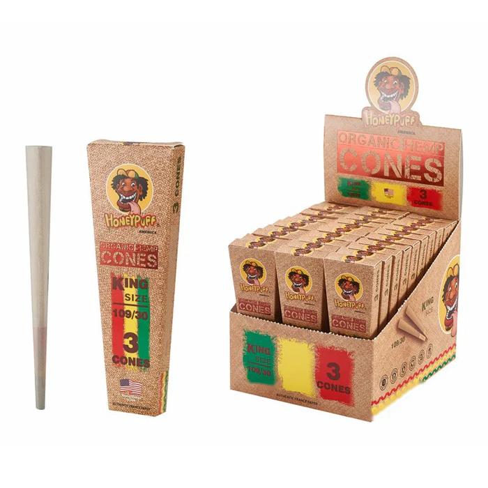 HoneyPuff конусы King Size Organic Hemp 3шт.