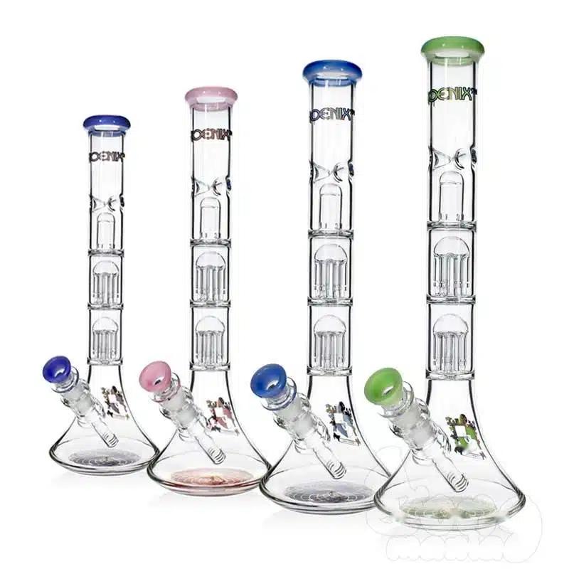 Бонг Phoenix double 6 tree arms perc  ice holder 36