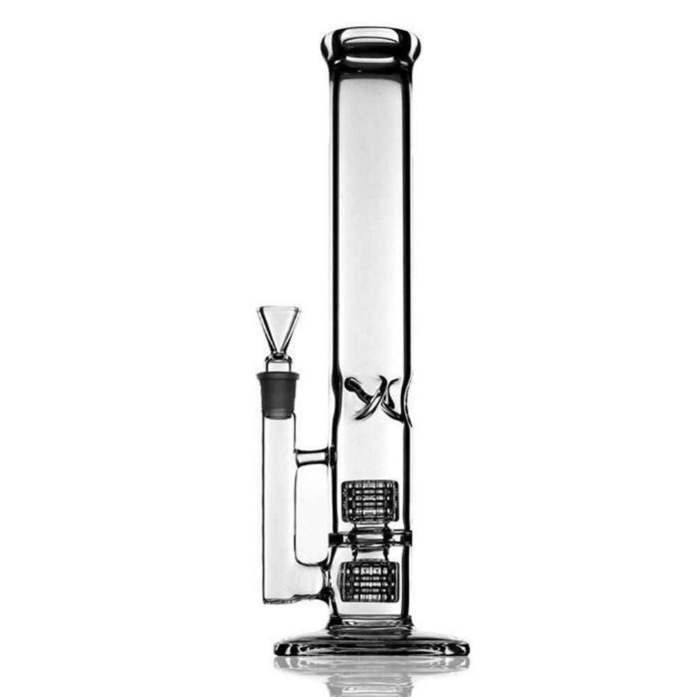 Бонг стеклянный Double cristal perc 30 см